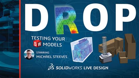 drop tests on solidworks|drop test setup.